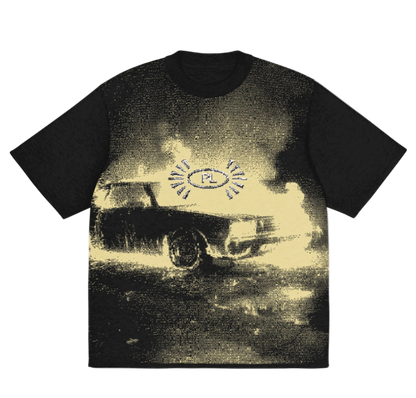 City on Fire Knitted T-shirt